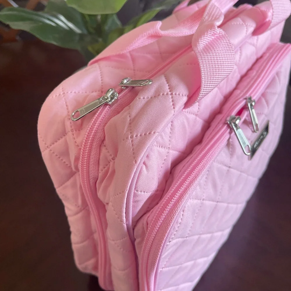 POPPIN10 -  Pink Cosmetic Bag Hanging Toiletry Makeup Bag - Picture 8 of 11